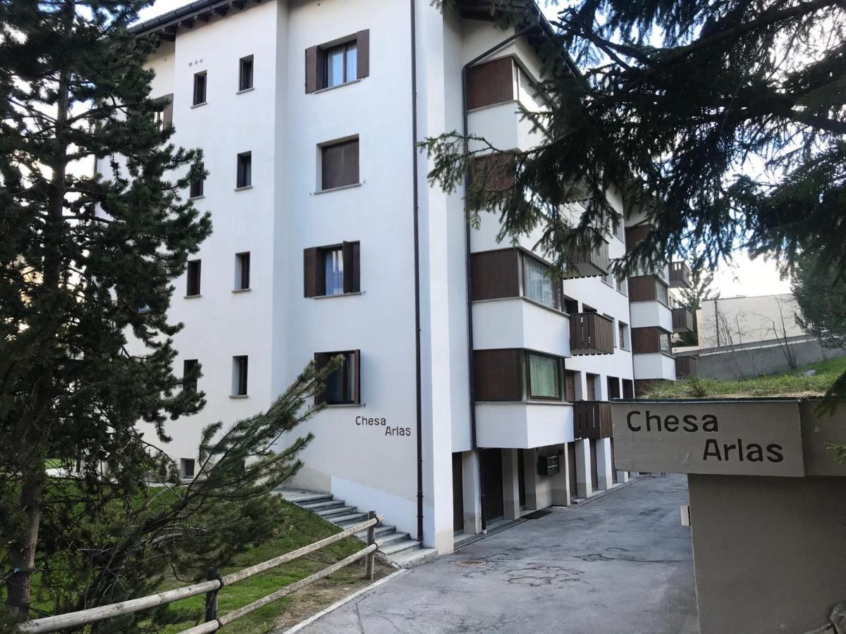 Bilocale Nuovo St. Moritz Chesa Arlas Exteriör bild